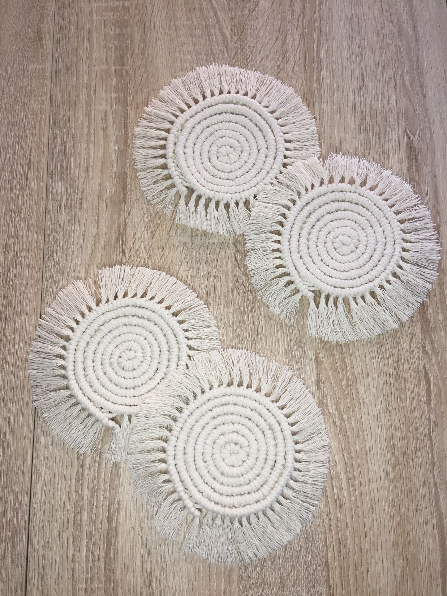 Posavasos de macramé (4 unidades)