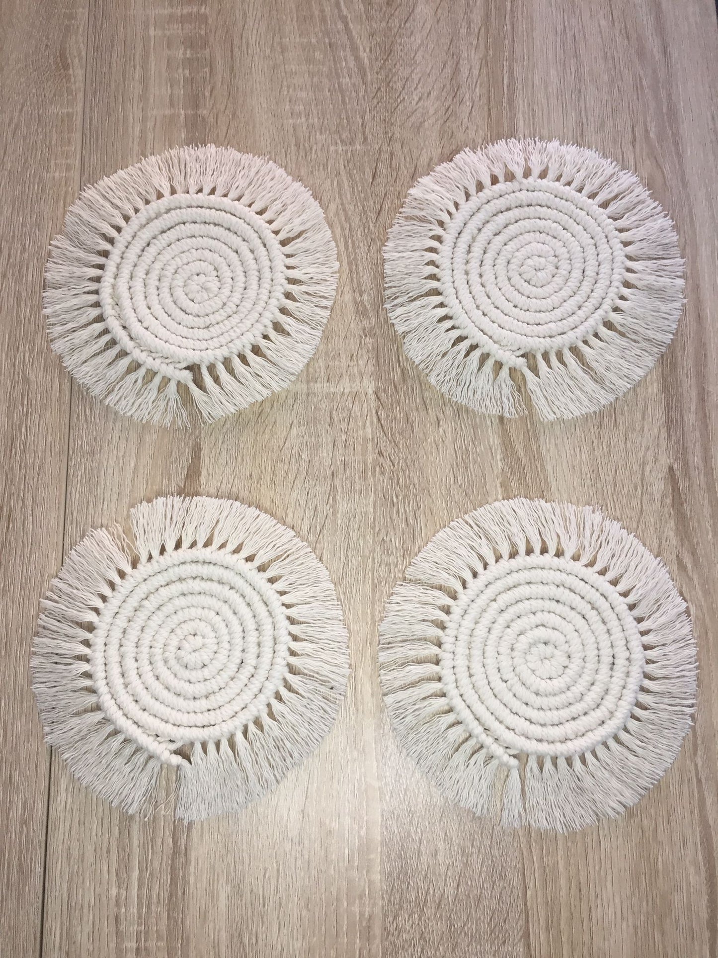 Posavasos de macramé (4 unidades)